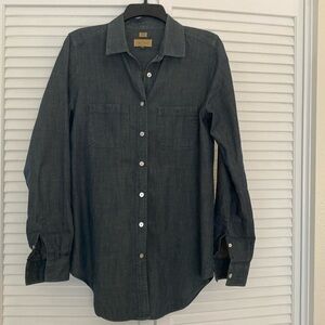 Button down soft denim shirt